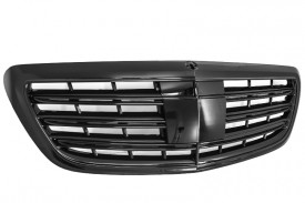 Grila Centrala compatibil cu Mercedes S-Class W222 2014-2020 S63 S65 Design Negru Lucios - Img 3