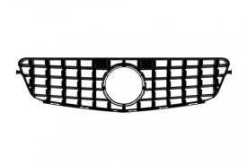 Grila Centrala compatibil MERCEDES Benz clasa C W204 S2042007-2014 GT-R Panamericana Black Design - Img 3