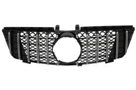 Grila centrala compatibila cu Mercedes ML W164 2008-2011 Negru Crom GTR Panamericana Design