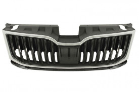 Grila centrala negru cu insertie crom compatibil cu SKODA OCTAVIA III Facelift 2016->