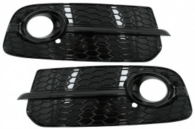 Grile Laterale compatibil cu Audi Q5 SUV 8R Facelift 2012-2016 RS Desing Negru Lucios - Img 2