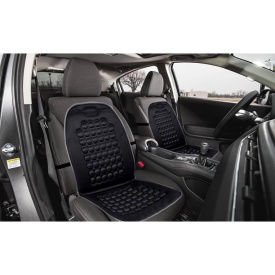 Husa Scaun Auto, Perna Scaun Masaj, Din Poliester, De Culoare Negru, Usor de Montat - Img 2