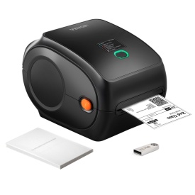 Imprimanta termica de etichete VEVOR, 300 DPI, dimensiune eticheta 40-108 mm, Bluetooth wireless si recunoastere automata a etichetelor, suporta Windows/MacOS/Linux/Android/IOS - Img 9