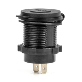 Incarcator de telefon impermeabil cu iluminare LED albastra 2xUSB QC3.0 12/24V - Img 2