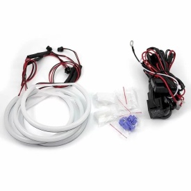 Kit Angel Eyes CCFL compatibil cu BMW seria 3 E46 Coupe 2003-2005 4x146mm, galben - Img 7