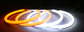 Kit Angel Eyes LED COTTON cu semnalizare compatibil cu BMW E46 COMPACT 2x106mm semi + 2x131mm - Img 2