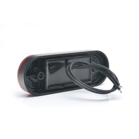 Lampa de gabarit, Lumina de clarificare, LED neon, Rosu, 12-24V, WAS Polonia 1220 W174 - Img 6