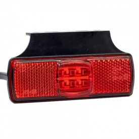 Lampa gabarit 100x32, LED, rosie, cu suport lateral, 12-36V, FT-017c+k Fristom
