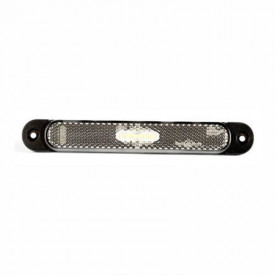 Lampa gabarit LED, Alba, 12-36V, cu catadioptru, FT-065 B Fristom