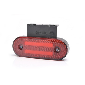 Lampa gabarit, Lumina de clarificare, Led neon, Rosu, 12-24V, WAS Polonia 1224 W175 - Img 4