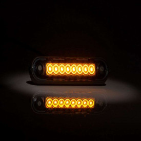 Lampa gabarit slim, LED, galben 12-36V, 120x27, FT-073Z LONG Fristom - Img 5