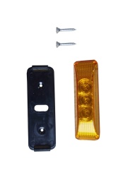 Lampa Laterala 3 LED, 90x30 mm, Galbena, Gabarit, 12V -24V Resistenta La Apa - Img 2