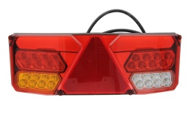 Lampa spate 12-24V, 6 functii, cu LED, stanga, cu fire, Was 1035 W137DL