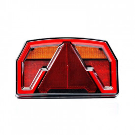 Lampa stop univerasala, LED, 4 functii cu triunghi si iluminare numar, stanga-dreapta, Canbus, FT-371 - Img 1