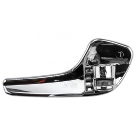 Maner interior deschidere usa stanga spate Opel Corsa D 2007-2014, culoare crom - Img 2