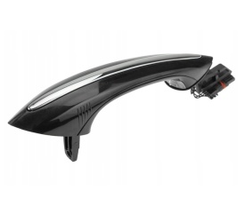 Maner usa compatibil BMW Seria 5 F10 F11 2009-2015 Seria 5 F07 2009-2017 Seria 7 F01 F02 F03 F04 2008-2015, spate stanga, pentru masini cu functie Keyless Entry Go si iluminare, culoare negru