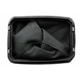 Manson schimbator de viteze din piele ecologica compatibil cu Opel Corsa C 2000-2012, Meriva A 2003-2010, culoare negru - Img 2