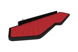 Masa bord camion cu led compatibil cu Volvo FH4 2013-2019, Piele ecologica rosu - Img 1