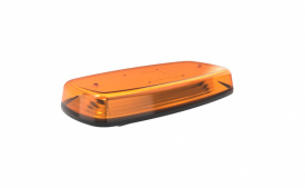 Mini rampa Girofar LED, cu Magnet, 12-24V, 24W, IP67, 31x16x7 cm, sticla portocalie, E-MARK - Img 4