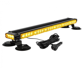 Mini Rampa Girofar lungime 75 cm, LED, cu magnet, culoare portocalie