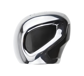 Nuca schimbator de viteze compatibil cu Peugeot RCZ 2010-2015, 6 trepte, culoare crom cu negru - Img 3