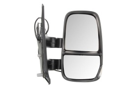 Oglinda retovizoare completa, (manual, convexa, crom) parte montare DREAPTA compatibil cu IVECO DAILY 2011-2014 - Img 1