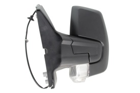 Oglinda retovizoare completa, (manual, convexa, crom) parte montare STANGA compatibil cu FORD TRANSIT CUSTOM 2012-2017 - Img 2