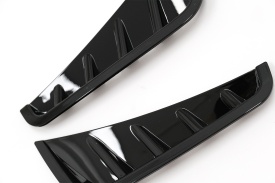 Ornamente bara fata flapsuri Negru Lucios compatibil cu Mercedes C-Class W205 S205 Facelift 2018-2020 Sedan T-Model - Img 6