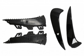 Ornamente Bara Spate Flapsuri Negru Lucios compatibil cu Mercedes GLA SUV H247 2020-> Sport Line - Img 5