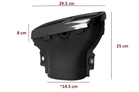 Ornamente tobe compatibil cu Mercedes E-Class W213 2016-> E63 S Design GLC SUV X253 GLC Coupe C253 2015-2017 Negru - Img 8