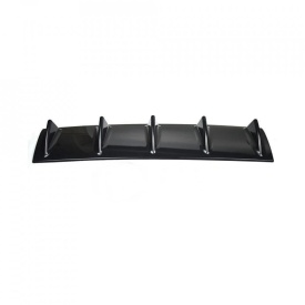 Pachet exterior Prelungire bara fata universala, spoiler, negru, model MEGANE si Difuzor auto de bara universal culoare Negru Lucios - Img 6