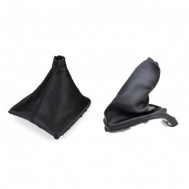 Pachet husa schimbator si Frana de mana compatibil Opel Astra H 04-10, piele ecologica, cu rame de plastic incluse