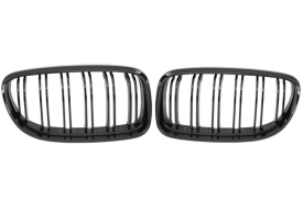 Pachet tuning Bara Fata compatibil BMW Seria 3 E90 E91 2008-2011 LCI Facelift M3 Design fara Proiectoare cu Grile Centrale compatibil cu BMW Seria 3 E90 E91 LCI 2008-2012 M-Design Negru Lucios - Img 3