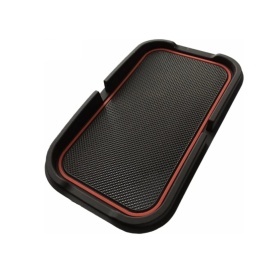 Pad antiderapant auto din cauciuc pentru bord sustinere telefon, chei sau ochelari de soare 17,5 x 9,5 cm