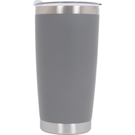 Pahar termic din otel inoxidabil cu capac, termos 600 ml, cu perete dublu, izolat in vid, culoare gri - Img 3