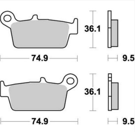 Placute frana Honda CR 85/125 XR 250/650 Moto Master