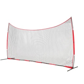 Plasa de protectie VEVOR Barricade Backstop, plasa de bariera pentru sporturi cu minge de 6 x 3 m, echipament portabil de antrenament cu geanta de transport, protectie pentru antrenament de baseball, softball, lacrosse, fotbal, hochei, pentru curte - Img 10