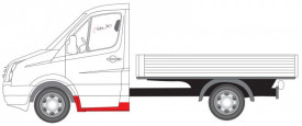 Prag MERCEDES SPRINTER W906 2006-2017, fata parte stanga, cu element de reparatie aripii si element de reparatie - Img 2