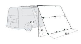 Prelata pentru usa laterala auto, 235x210 cm, Outwell Vehicle Awn. Hillcrest Tarp - Img 4