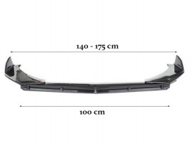 Prelungire bara fata Brabus V3 Design, negru lucios, 3 piese - Img 4
