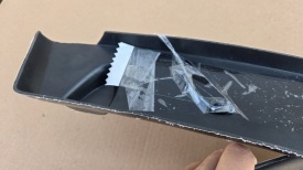 Prelungire bara fata compatibila Opel Corsa F 2019->, negru lucios, Produs deteriorat! - Img 7