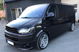Prelungire Bara Fata cu DRL compatibil cu VW Transporter Multivan Caravelle T5 T5.1 Facelift 2010-2015 Sportline - Img 5