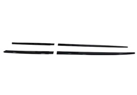 Prelungire praguri laterale compatibile Seat Leon 3 2013-2020 hatchback, negru lucios - Img 4