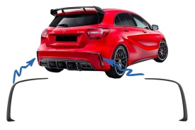Prelungiri Extensii Bara Spate compatibil Mercedes A-Class W176 2012-2018 A45 Design - Img 2