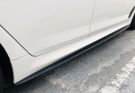 Prelungiri praguri laterale compatibile cu BMW seria 5 G30 2017->, negru lucios - Img 5