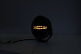 Proiector cu led camion faza lunga si pozitie, diametru 228 mm, 12V-24V, pozitie cu leduri alb - portocaliu - Img 14