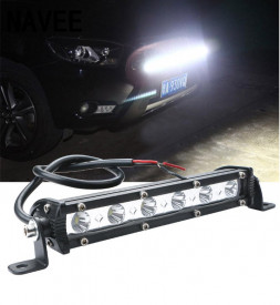Proiector lumina de zi cu LED, lungime 18,6 Cm, 18W, ultra subțire 12V 24V pentru mașină ATV Jeep 4x4 Camion offroad - Img 2