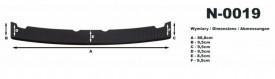 Protectie bara spate, Hyundai i10 2014-2020, Plastic, culoare negru - Img 3