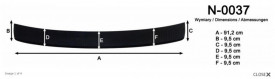 Protectie bara spate, Skoda Octavia III 2013-2020 sedan, Plastic, culoare negru - Img 2