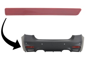 Reflectorizant Catadioptru compatibil cu BMW Seria 3 F30 2011-2019 doar Bara Spate EVO Design partea stanga